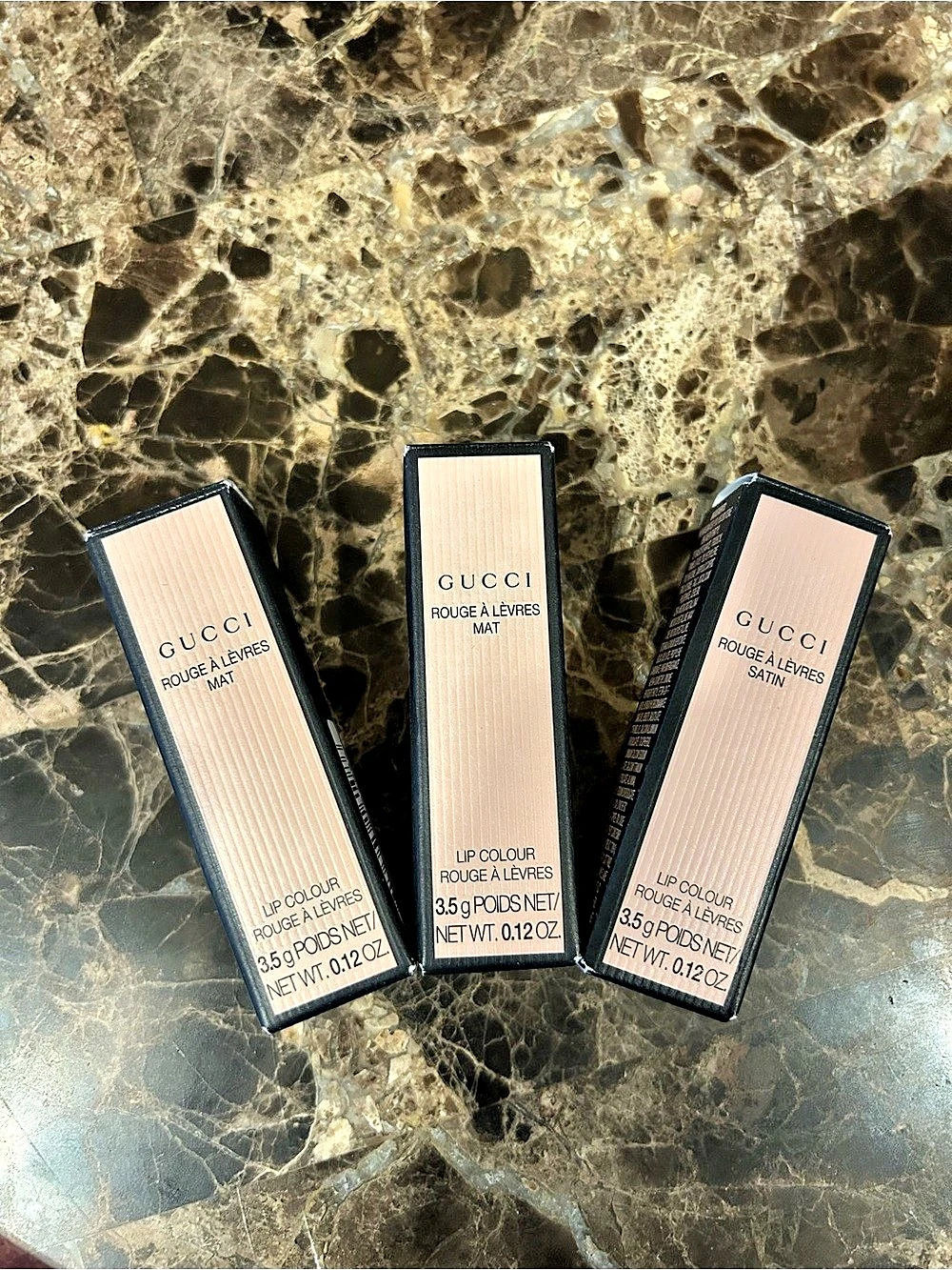 Gucci Rouge à Lèvres Mat Lipstick Trio in Pink NWT